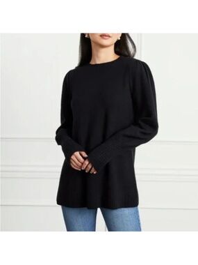 Hill House Silvia Black Merino Wool Knit Sweater  XS